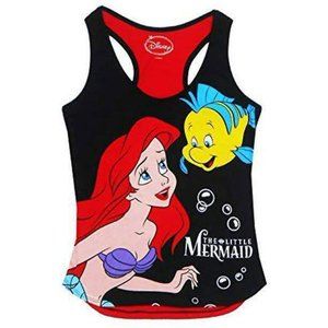 Medium Disney Ariel The Little Mermaid Tank Top Racerback Bright Colors Redhead